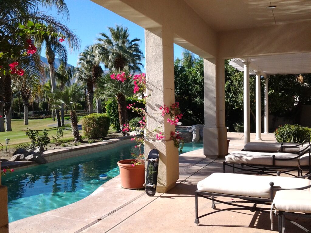 Out back of La Quinta home